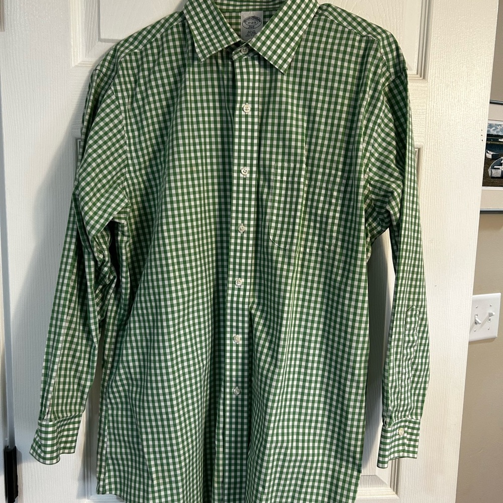 Green Checkered Men's Shirt
